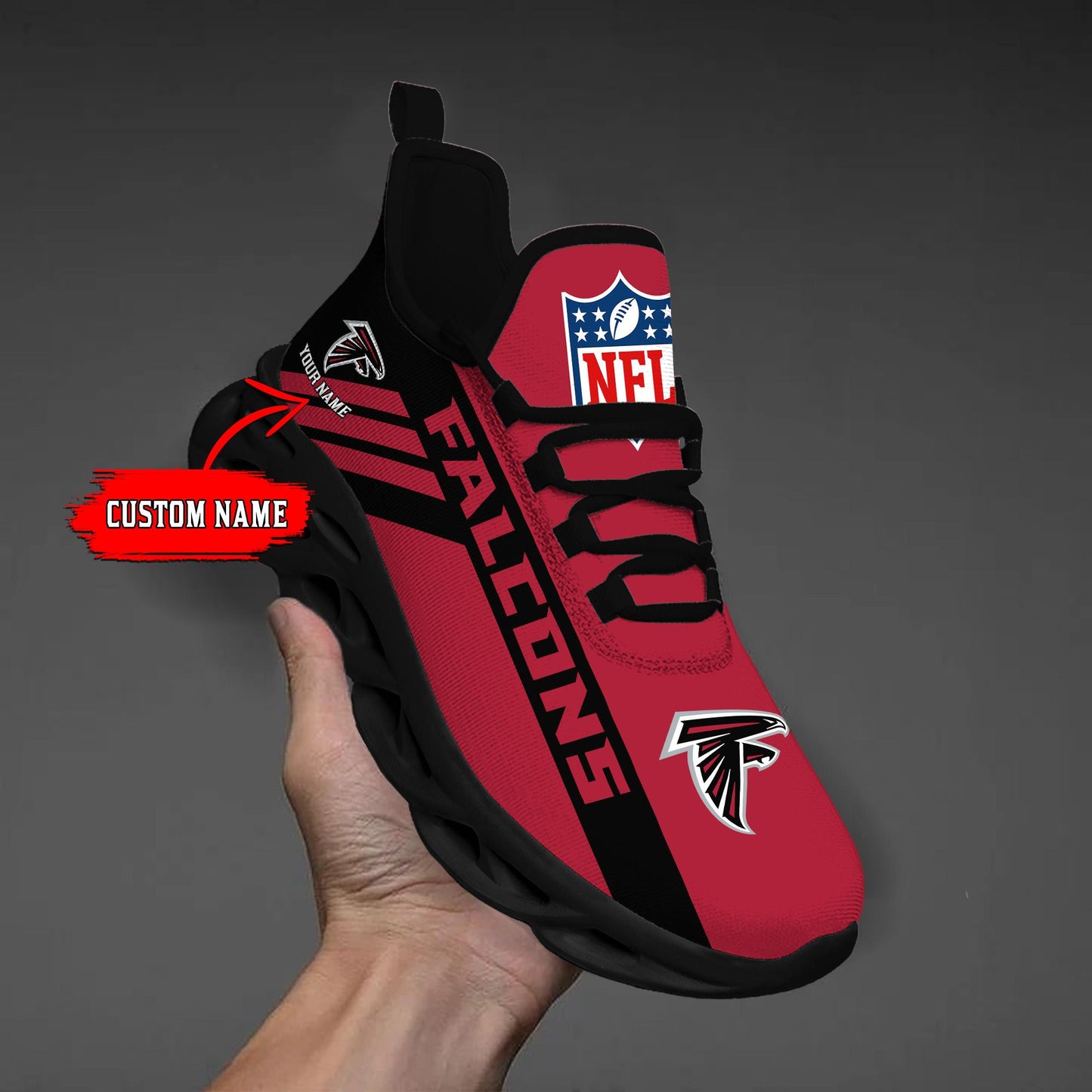 Ideafootwear Atlanta Falcons Max Soul Shoes Sneakers For Men And Women