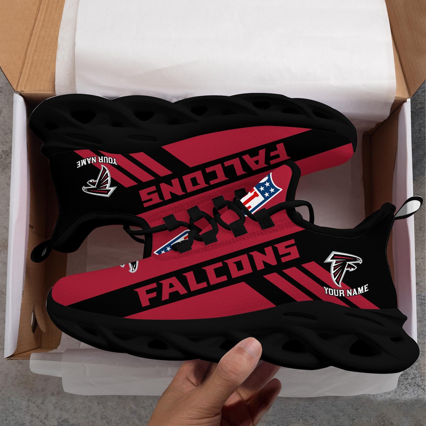 Ideafootwear Atlanta Falcons Max Soul Shoes Sneakers For Men And Women