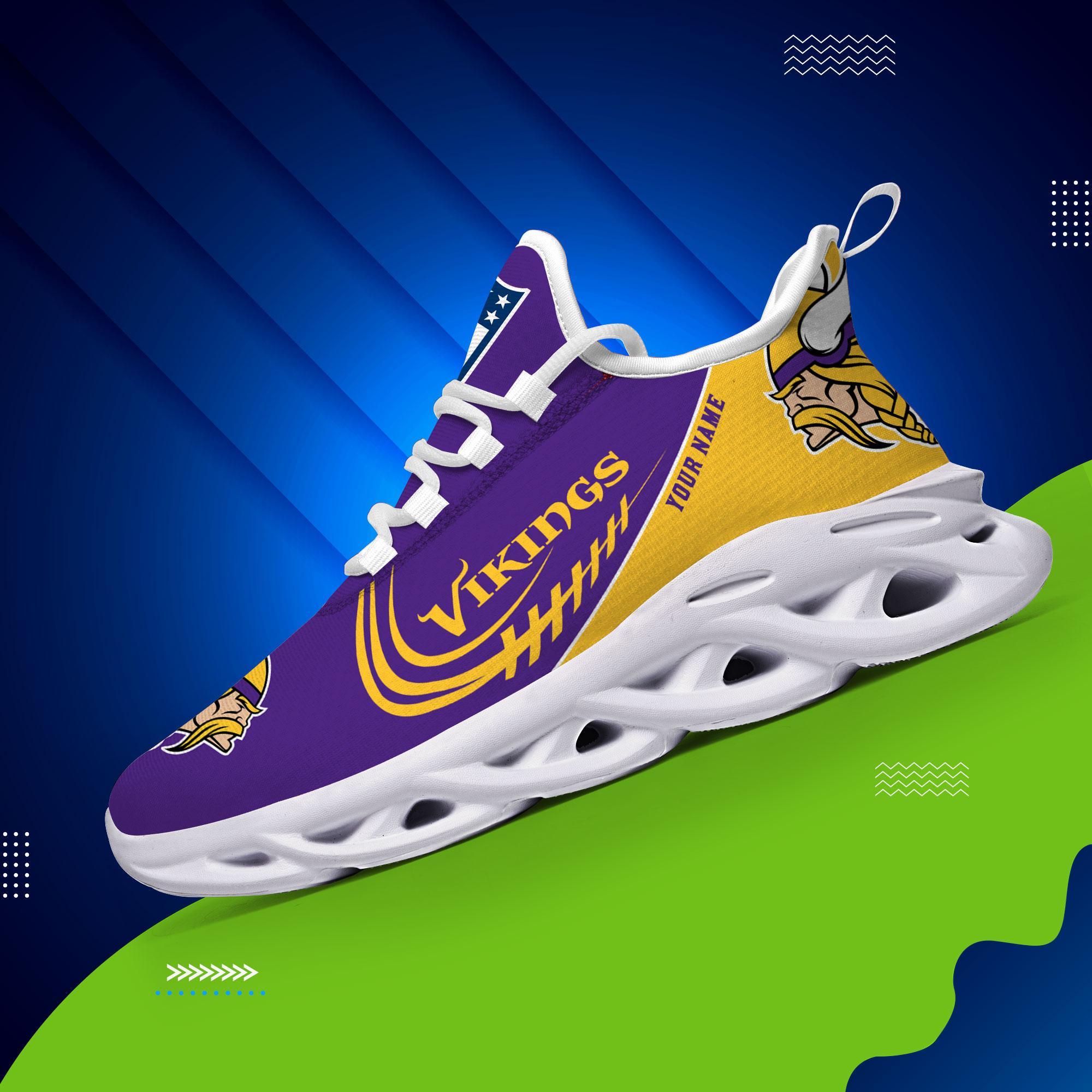 Ideafootwear Minnesota Vikings Max Soul Shoes Sneakers For Men And Women