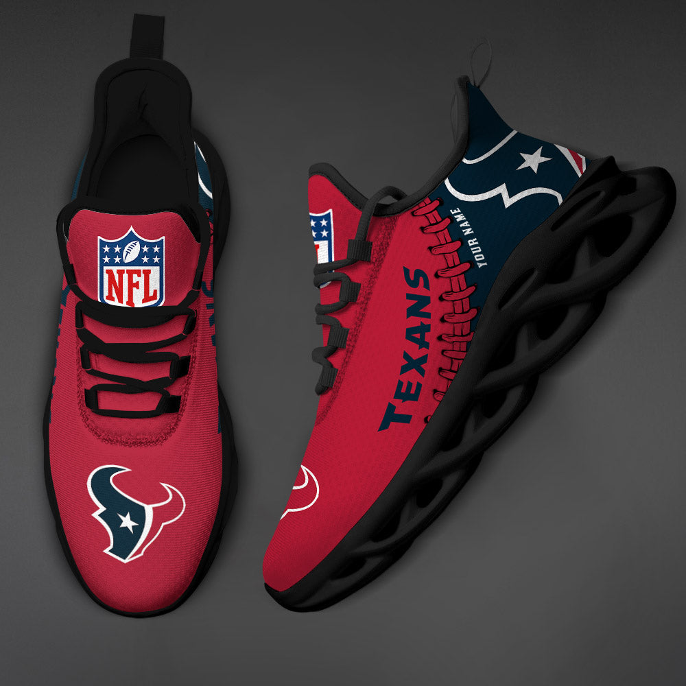 Ideafootwear Houston Texans Max Soul Shoes Sneakers For Men And Women