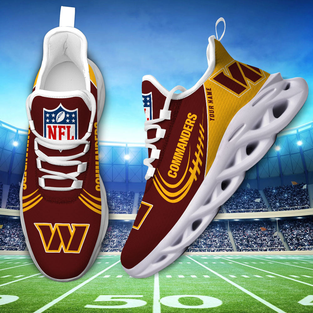 Ideafootwear Washington Commanders Max Soul Shoes Sneakers For Men And Women