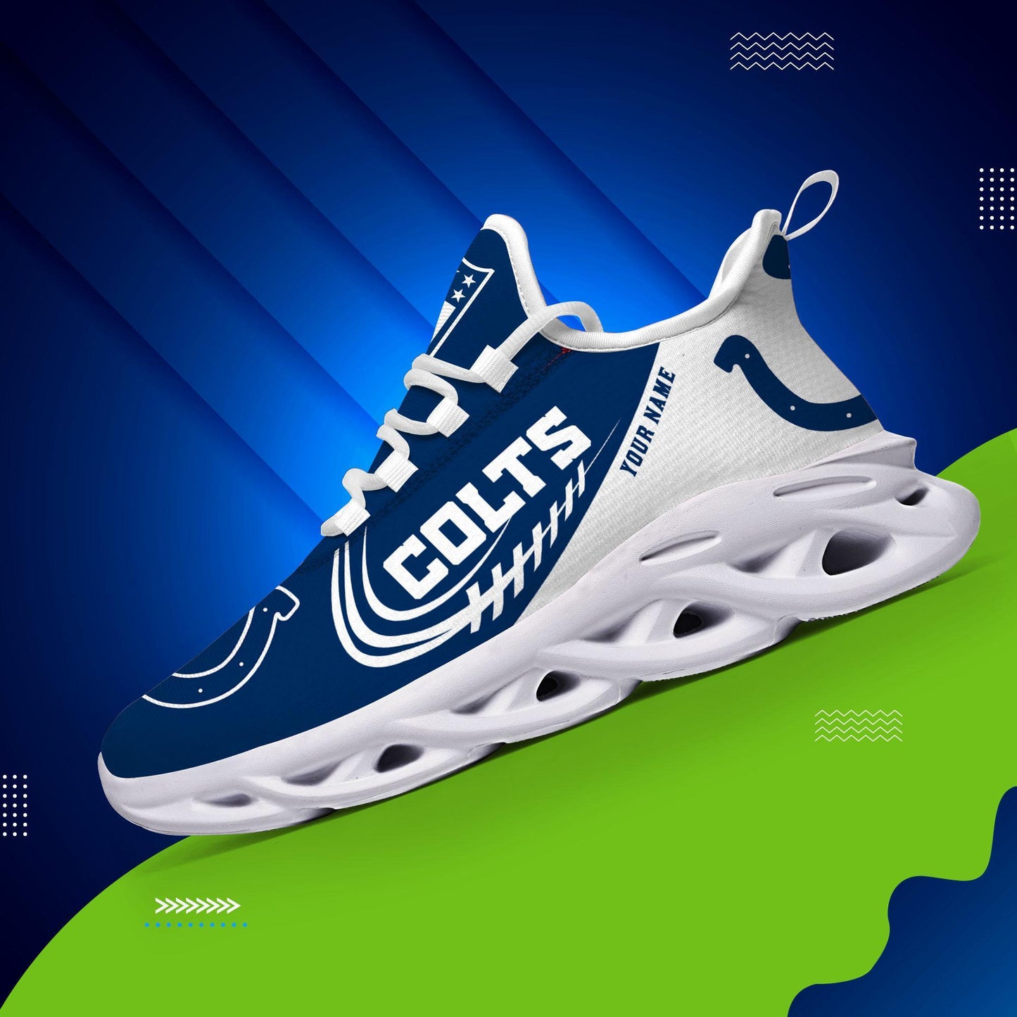Ideafootwear Indianapolis Colts Max Soul Shoes Sneakers For Men And Women