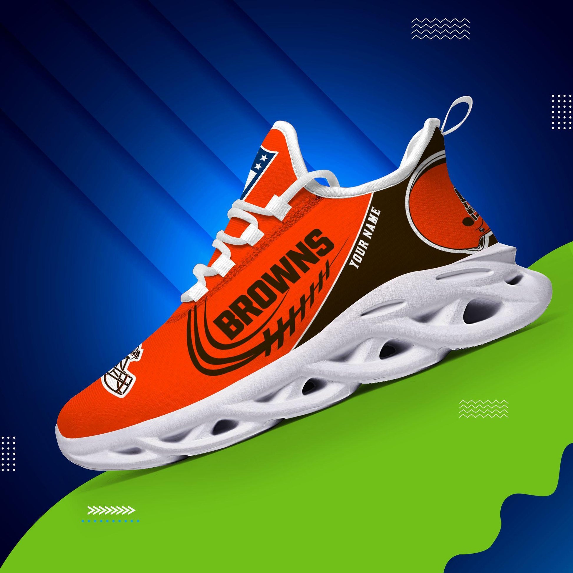 Ideafootwear Cleveland Browns Max Soul Shoes Sneakers For Men And Women