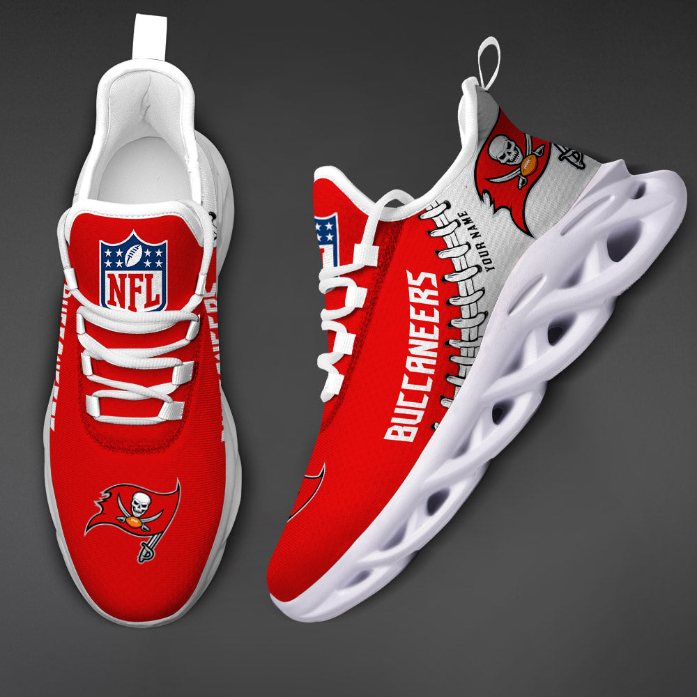 Ideafootwear Tampa Bay Buccaneers Max Soul Shoes Sneakers For Men And Women