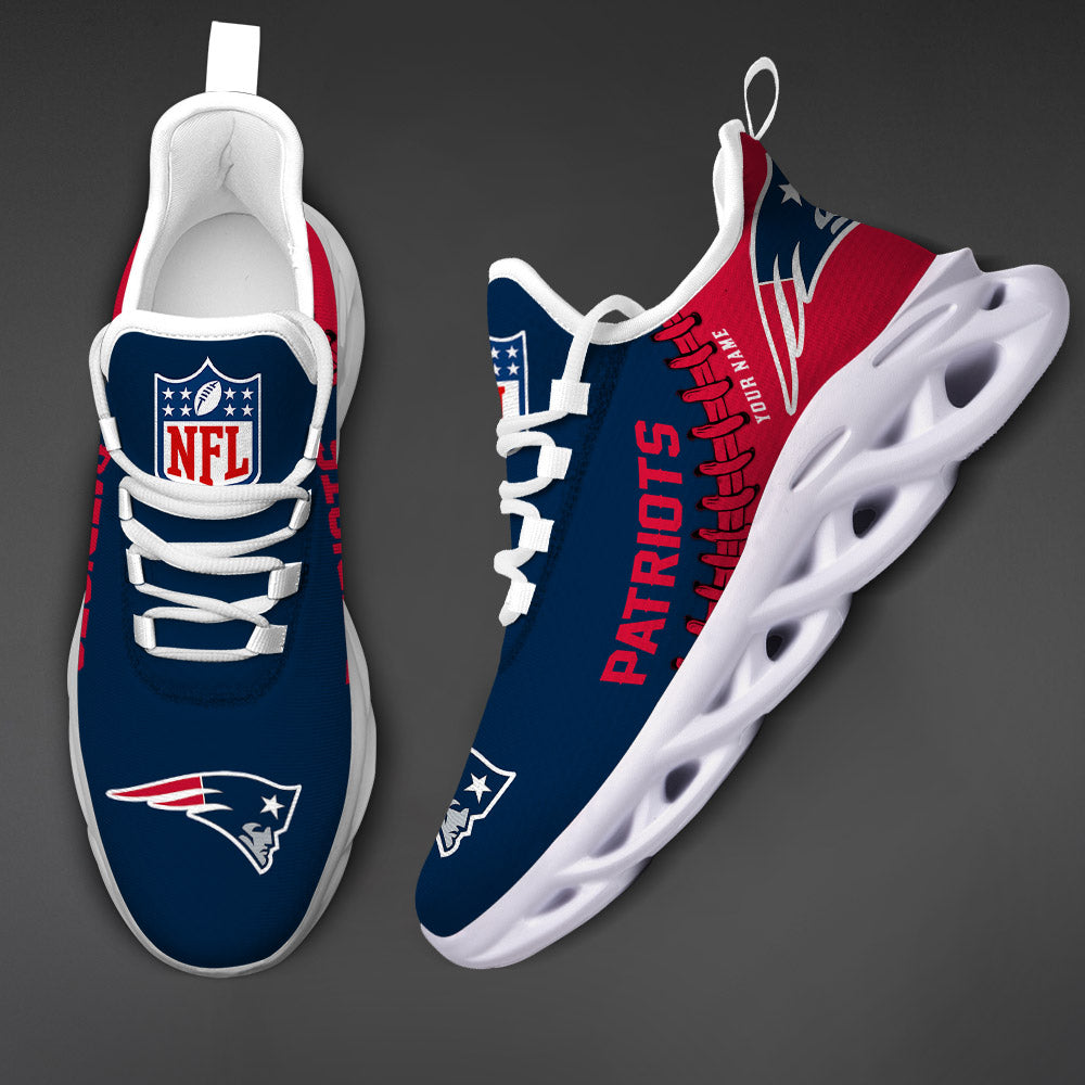 Ideafootwear New England Patriots Max Soul Shoes Sneakers For Men And Women