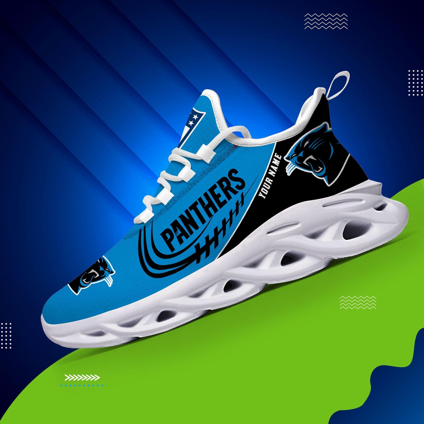 Ideafootwear Carolina Panthers Max Soul Shoes Sneakers For Men And Women