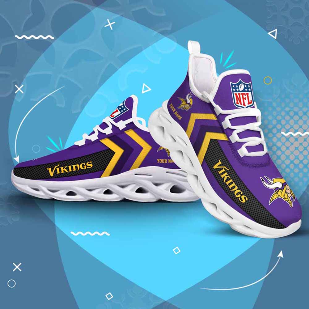 Ideafootwear Minnesota Vikings Max Soul Shoes Sneakers For Men And Women