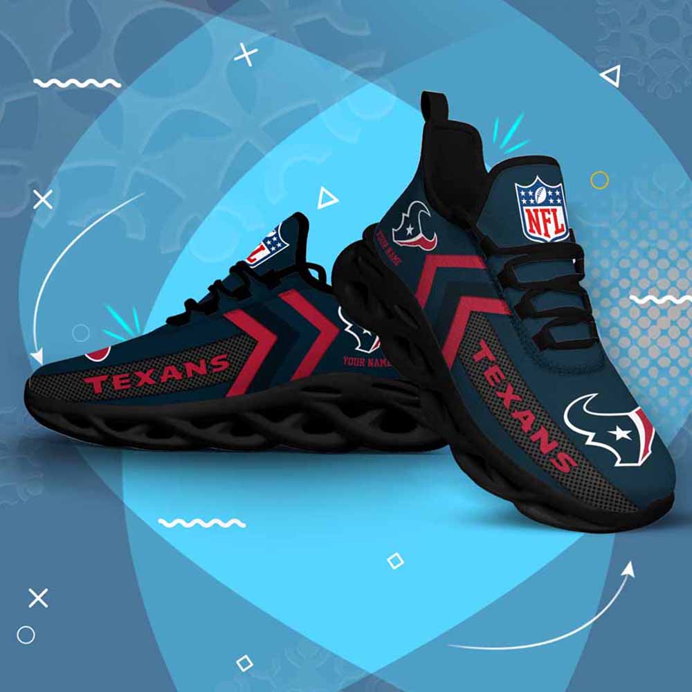 Ideafootwear Houston Texans Max Soul Shoes Sneakers For Men And Women