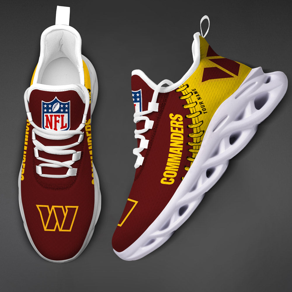 Ideafootwear Washington Commanders Max Soul Shoes Sneakers For Men And Women