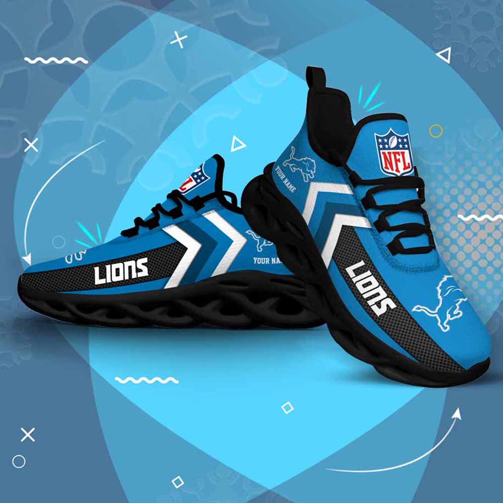Ideafootwear Detroit Lions Max Soul Shoes Sneakers For Men And Women