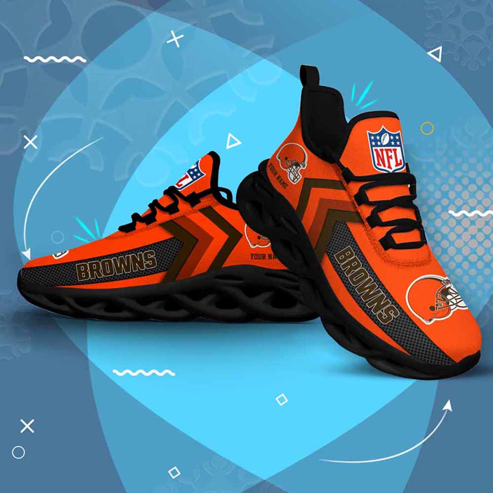 Ideafootwear Cleveland Browns Max Soul Shoes Sneakers For Men And Women