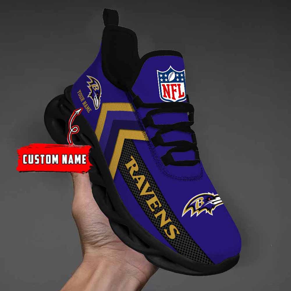 Ideafootwear Baltimore Ravens Max Soul Shoes Sneakers For Men And Women