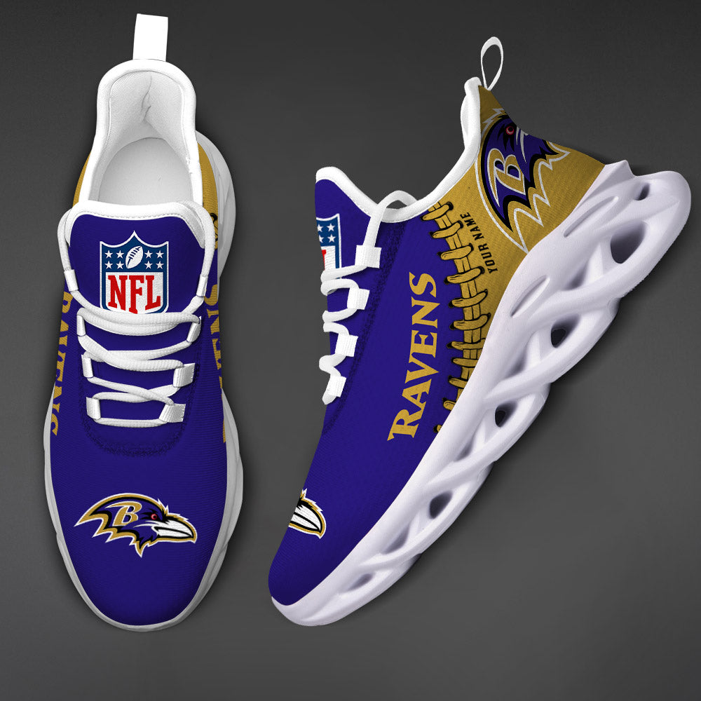 Ideafootwear Baltimore Ravens Max Soul Shoes Sneakers For Men And Women
