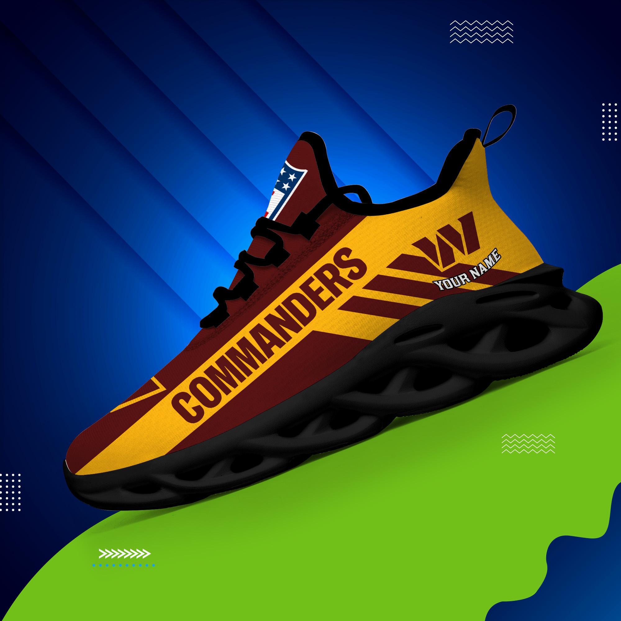 Ideafootwear Washington Commanders Max Soul Shoes Sneakers For Men And Women