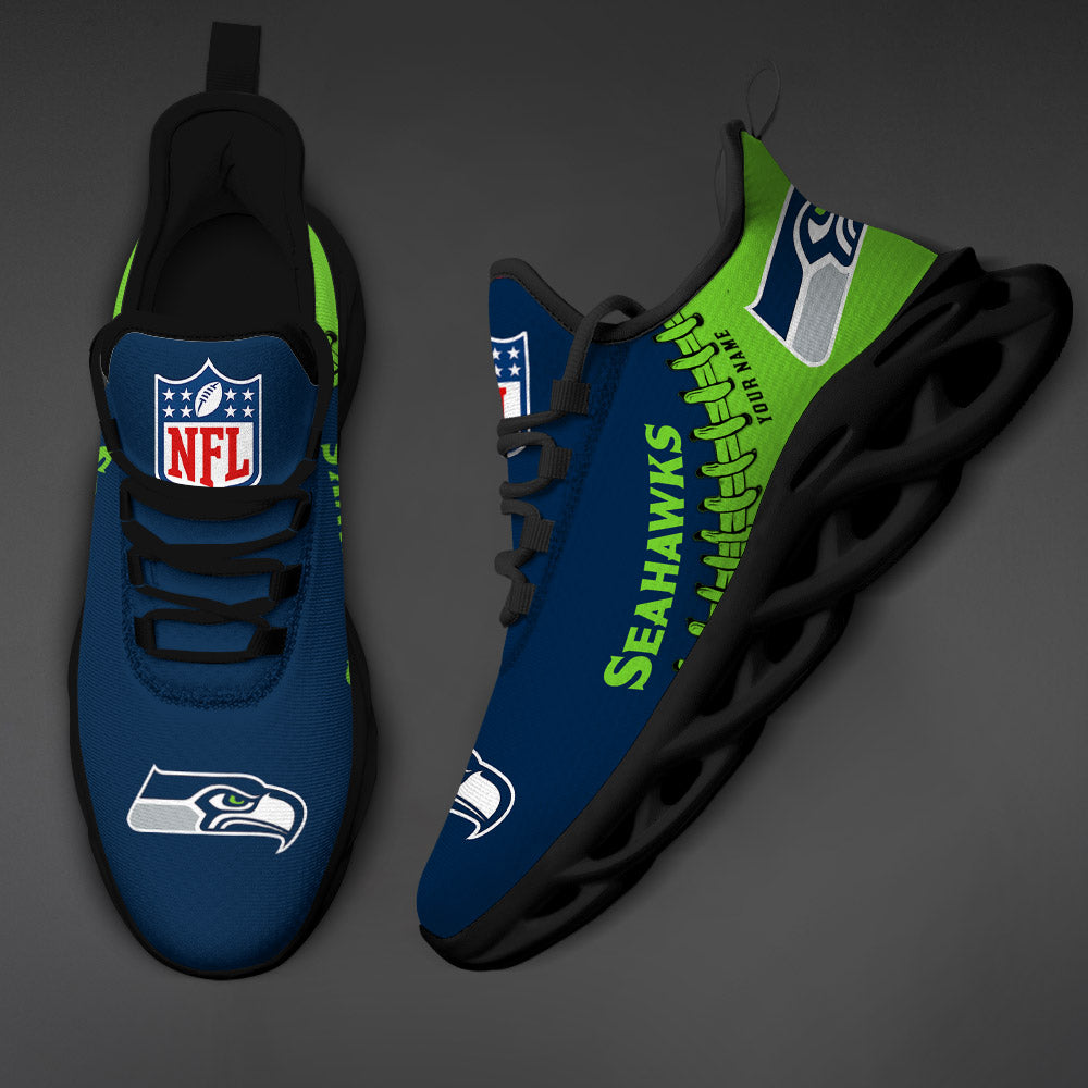 Ideafootwear Seattle Seahawks Max Soul Shoes Sneakers For Men And Women