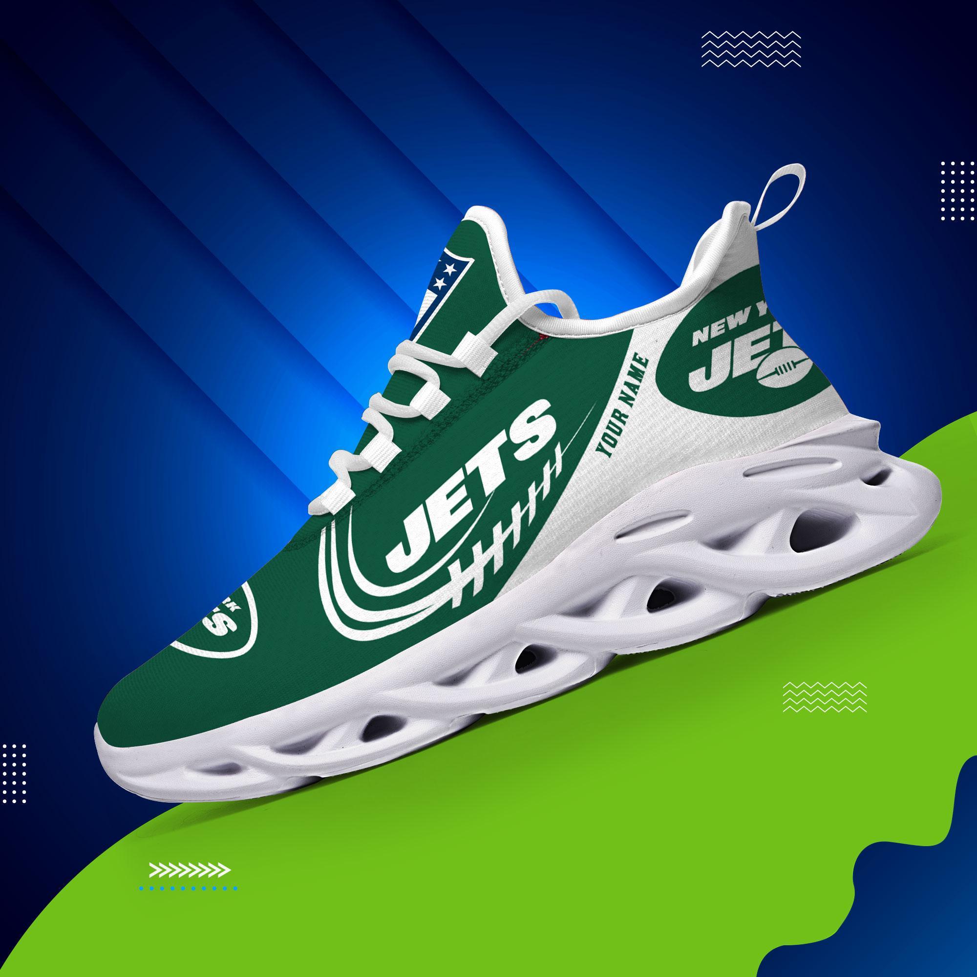 Ideafootwear New York Jets Max Soul Shoes Sneakers For Men And Women