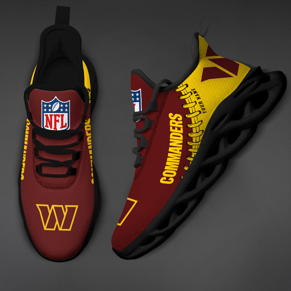 Ideafootwear Washington Commanders Max Soul Shoes Sneakers For Men And Women