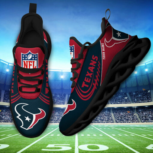 Ideafootwear Houston Texans Max Soul Shoes Sneakers For Men And Women