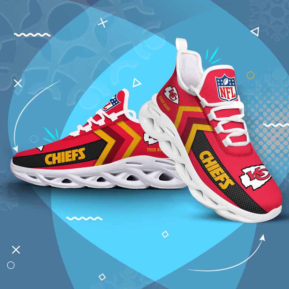 Ideafootwear Kansas City Chiefs Max Soul Shoes Sneakers For Men And Women