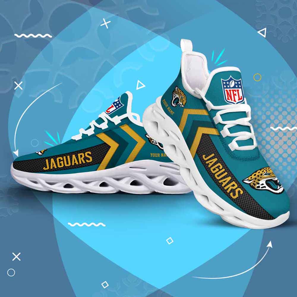 Ideafootwear Jacksonville Jaguars Max Soul Shoes Sneakers For Men And Women