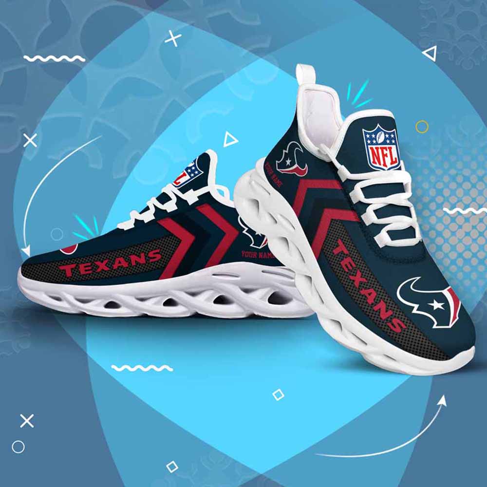 Ideafootwear Houston Texans Max Soul Shoes Sneakers For Men And Women