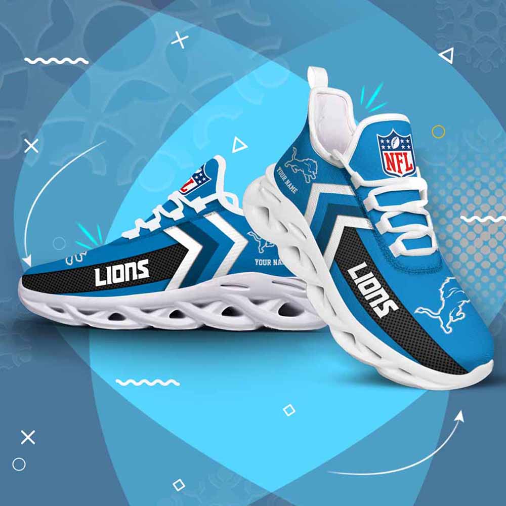 Ideafootwear Detroit Lions Max Soul Shoes Sneakers For Men And Women