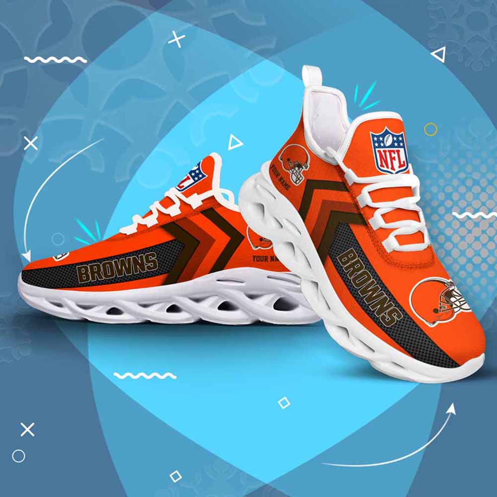 Ideafootwear Cleveland Browns Max Soul Shoes Sneakers For Men And Women