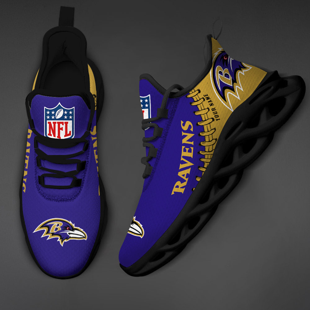 Ideafootwear Baltimore Ravens Max Soul Shoes Sneakers For Men And Women