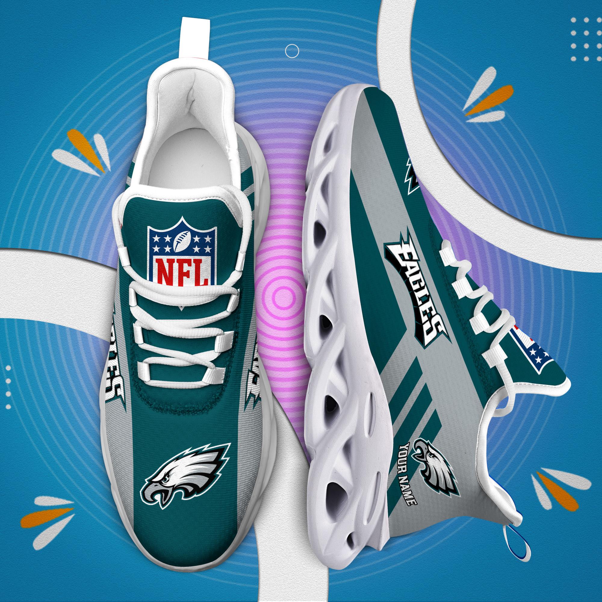 Ideafootwear Philadelphia Eagles Max Soul Shoes Sneakers For Men And Women