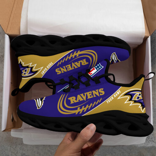 Ideafootwear Baltimore Ravens Max Soul Shoes Sneakers For Men And Women