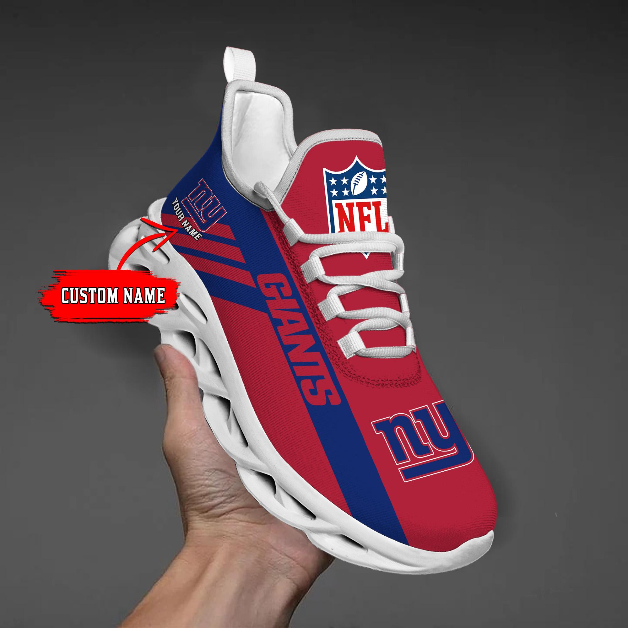 Ideafootwear New York Giants Max Soul Shoes Sneakers For Men And Women