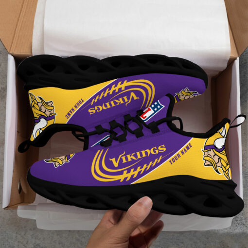 Ideafootwear Minnesota Vikings Max Soul Shoes Sneakers For Men And Women