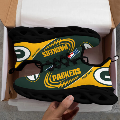 Ideafootwear Green Bay Packers Max Soul Shoes Sneakers For Men And Women