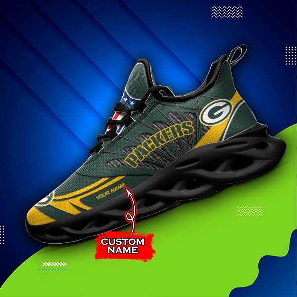 Ideafootwear Green Bay Packers Max Soul Shoes Sneakers For Men And Women