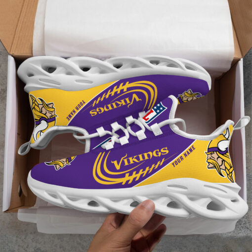 Ideafootwear Minnesota Vikings Max Soul Shoes Sneakers For Men And Women