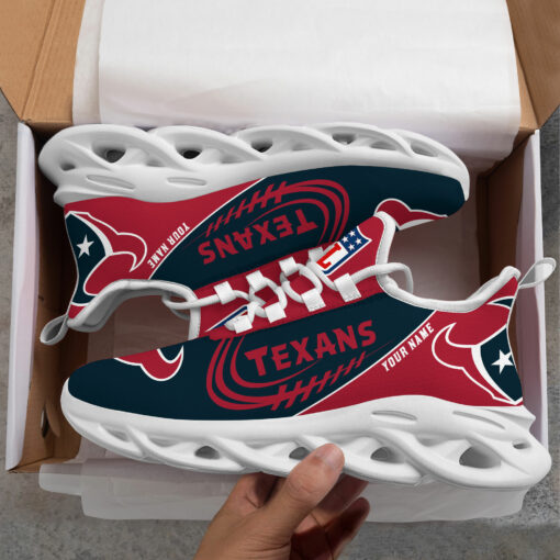 Ideafootwear Houston Texans Max Soul Shoes Sneakers For Men And Women