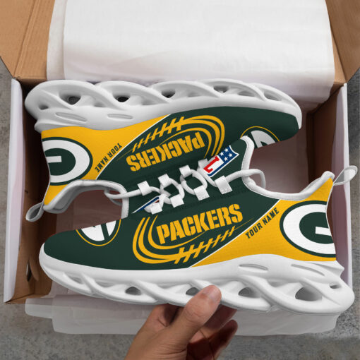 Ideafootwear Green Bay Packers Max Soul Shoes Sneakers For Men And Women