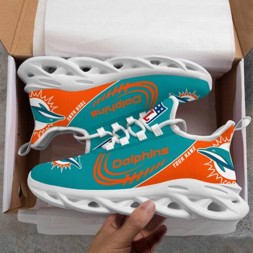 Ideafootwear Miami Dolphins Max Soul Shoes Sneakers For Men And Women
