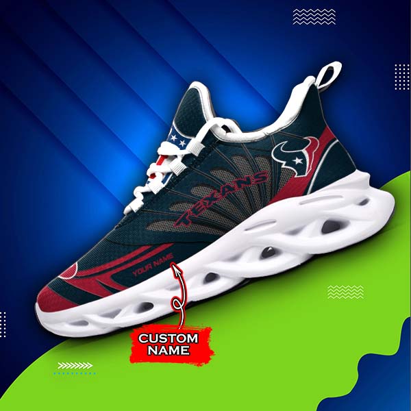Ideafootwear Houston Texans Max Soul Shoes Sneakers For Men And Women