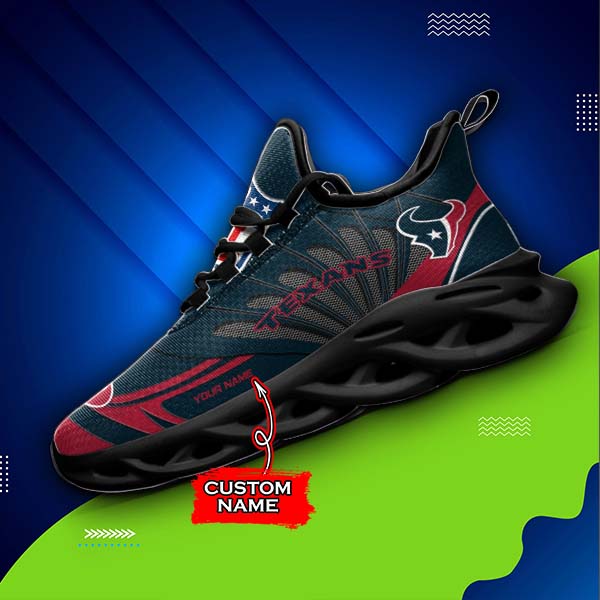Ideafootwear Houston Texans Max Soul Shoes Sneakers For Men And Women
