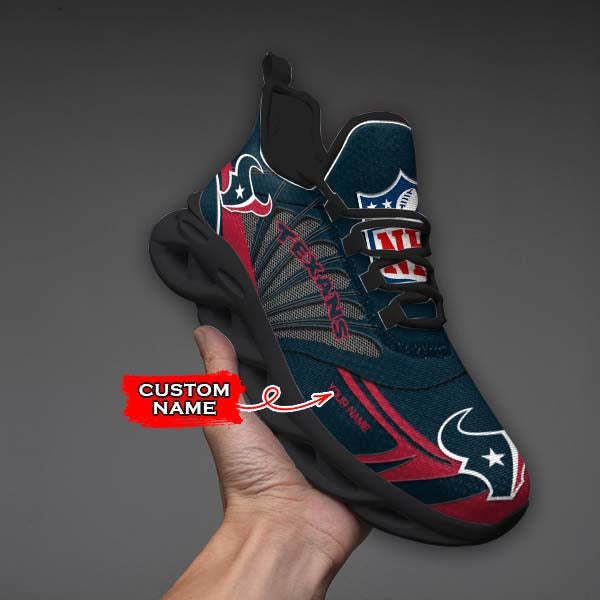 Ideafootwear Houston Texans Max Soul Shoes Sneakers For Men And Women