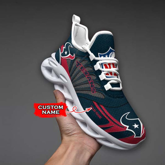 Ideafootwear Houston Texans Max Soul Shoes Sneakers For Men And Women