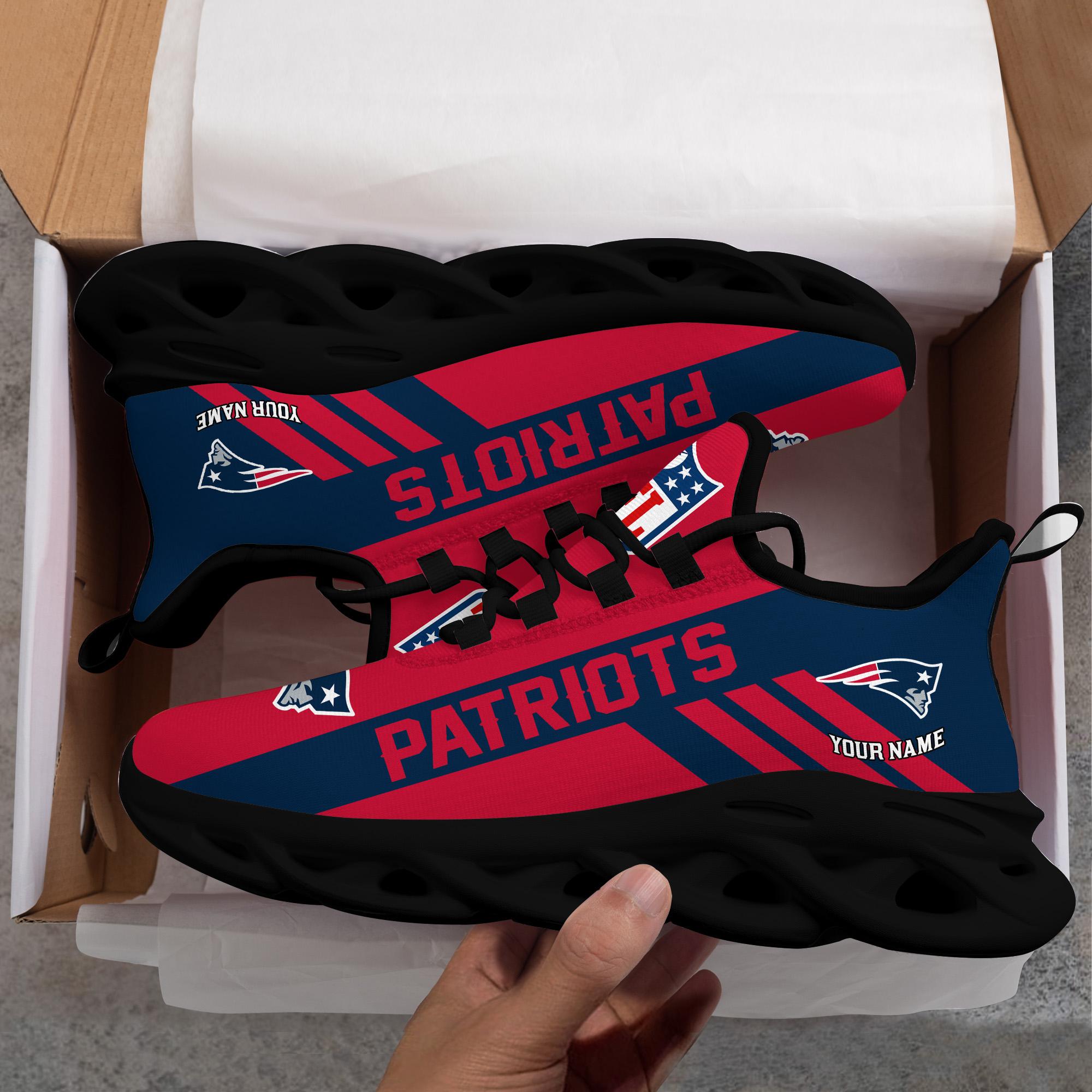 Ideafootwear New England Patriots Max Soul Shoes Sneakers For Men And Women