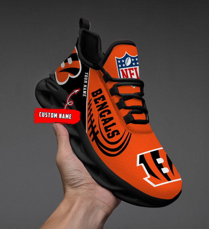 Ideafootwear Cincinnati Bengals Max Soul Shoes Sneakers For Men And Women