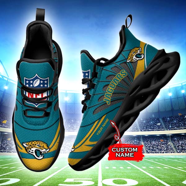 Ideafootwear Jacksonville Jaguars Max Soul Shoes Sneakers For Men And Women