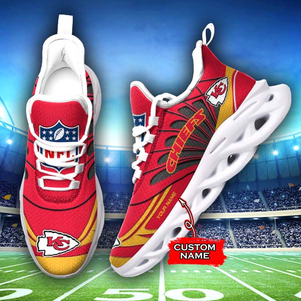 Ideafootwear Kansas City Chiefs Max Soul Shoes Sneakers For Men And Women