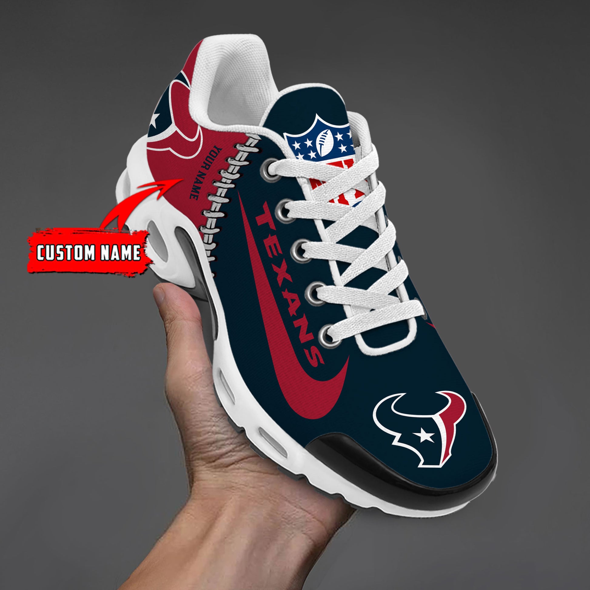 Ideafootwear Houston Texans TN Shoes Sneakers For Men And Women