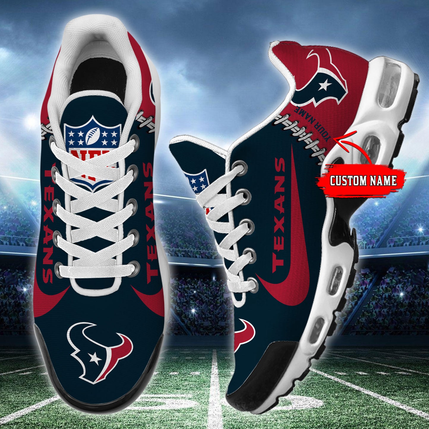 Ideafootwear Houston Texans TN Shoes Sneakers For Men And Women