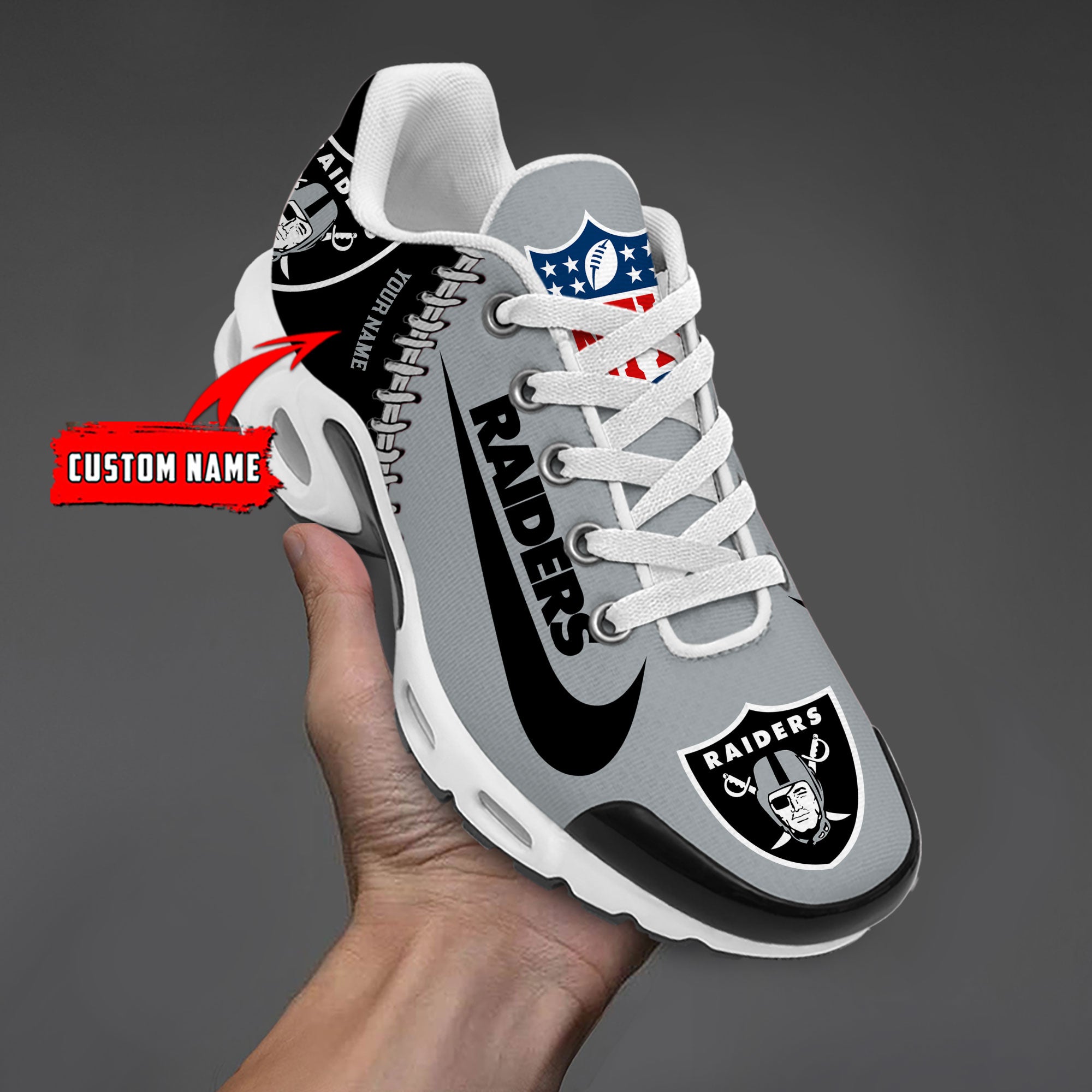 Ideafootwear Las Vegas Raiders TN Shoes Sneakers For Men And Women