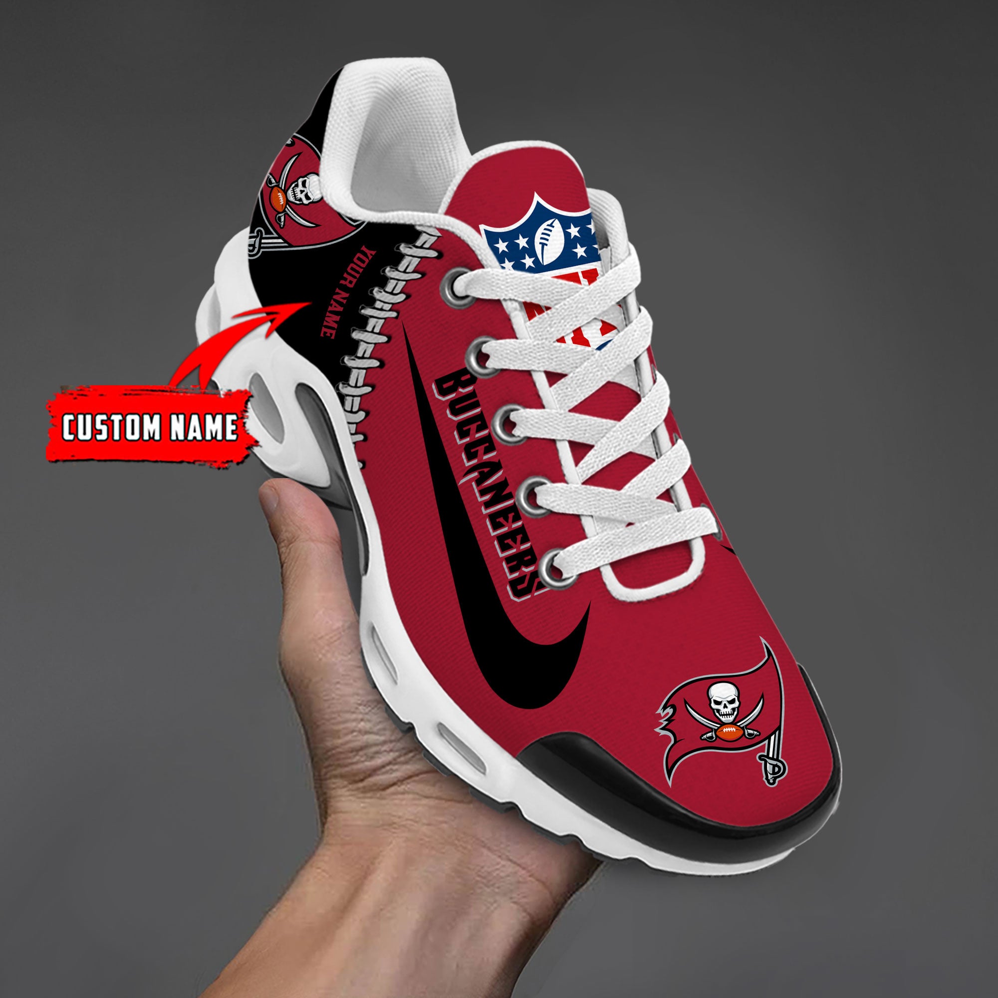 Ideafootwear Tampa Bay Buccaneers TN Shoes Sneakers For Men And Women